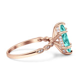 Solitaire Marquise Engagement Ring Cubic Zirconia 925 Sterling Silver