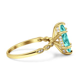 Solitaire Marquise Engagement Ring Cubic Zirconia 925 Sterling Silver