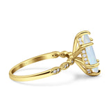 Solitaire Marquise Engagement Ring Cubic Zirconia 925 Sterling Silver