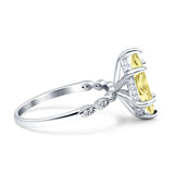 Solitaire Marquise Engagement Ring Cubic Zirconia 925 Sterling Silver