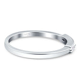 Three-Stone Baguette Eternity Band Cubic Zirconia 925 Sterling Silver