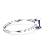 Solitaire Marquise Engagement Ring Cubic Zirconia 925 Sterling Silver