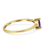 Solitaire Marquise Engagement Ring Cubic Zirconia 925 Sterling Silver