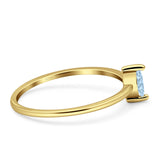 Solitaire Marquise Engagement Ring Cubic Zirconia 925 Sterling Silver