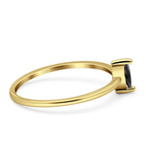 Solitaire Marquise Engagement Ring Cubic Zirconia 925 Sterling Silver