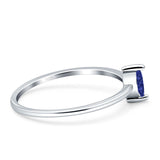 Solitaire Marquise Engagement Ring Cubic Zirconia 925 Sterling Silver