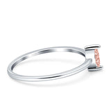 Solitaire Marquise Engagement Ring Cubic Zirconia 925 Sterling Silver