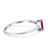 Solitaire Marquise Engagement Ring Cubic Zirconia 925 Sterling Silver