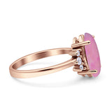 Vintage Marquise Engagement Ring Simulated Cubic Zirconia 925 Sterling Silver