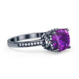 Elegant Hidden Halo Cushion Engagement Ring Cubic Zirconia 925 Sterling Silver