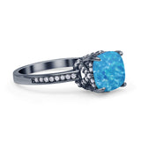 Elegant Hidden Halo Cushion Engagement Ring Cubic Zirconia 925 Sterling Silver