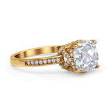 Elegant Hidden Halo Cushion Engagement Ring Cubic Zirconia 925 Sterling Silver