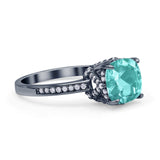 Elegant Hidden Halo Cushion Engagement Ring Cubic Zirconia 925 Sterling Silver