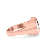 Yin Yang Oxidized Band Solid 925 Sterling Silver Thumb Ring (11mm)