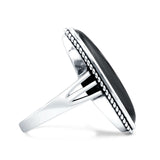 Oval New Design Thumb Ring Statement Fashion Oxidized Solid 925 Sterling Silver