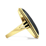 Oval New Design Thumb Ring Statement Fashion Oxidized Solid 925 Sterling Silver