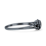 Princess Vintage Style Thumb Ring Fashion Oxidized Solid 925 Sterling Silver