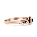 Celtic Infinity Pear Thumb Ring Fashion Oxidized Lab Created Opal Solid 925 Sterling Silver