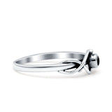 Celtic Infinity Pear Thumb Ring Fashion Oxidized Lab Created Opal Solid 925 Sterling Silver