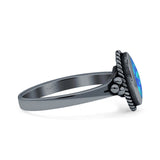 Vintage Style Marquise New Design Thumb Ring Statement Fashion Oxidized Solid 925 Sterling Silver