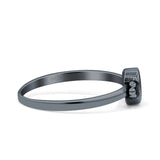 Simple Design Oval Thumb Ring Statement Fashion Oxidized Solid 925 Sterling Silver