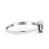 Simple Design Oval Thumb Ring Statement Fashion Oxidized Solid 925 Sterling Silver