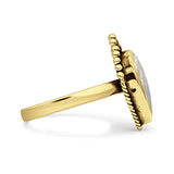 Petite Dainty Statement Fashion Pear Thumb Ring Oxidized Solid 925 Sterling Silver