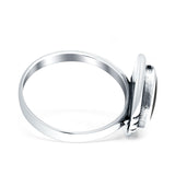 Triangular Ring Turquoise & Black Onyx Oxidized 925 Sterling Silver