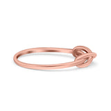 Infinity Oxidized Band Solid 925 Sterling Silver Thumb Ring (4mm)