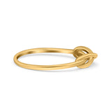 Infinity Oxidized Band Solid 925 Sterling Silver Thumb Ring (4mm)