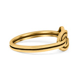 Infinity Oxidized Band Solid 925 Sterling Silver Thumb Ring (6mm)