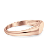 Engravable Band Ring 925 Sterling Silver Plain Ring (6mm)