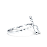 Mouse Ring Oxidized Band Solid 925 Sterling Silver Thumb Ring (12mm)