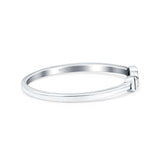 I Love You Ring Oxidized Band Solid 925 Sterling Silver Thumb Ring (2.5mm)