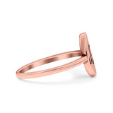 Octopus Ring Oxidized Band Solid 925 Sterling Silver Thumb Ring (11mm)