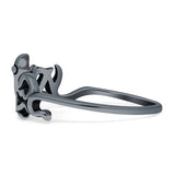 Octopus Ring Oxidized 925 Sterling Silver