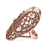 Butterfly Ring Filigree Oxidized Solid 925 Sterling Silver