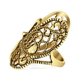 Butterfly Ring Filigree Oxidized Solid 925 Sterling Silver