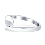 Spoon & Fork Ring Oxidized Thumb Band 925 Sterling Silver