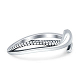 Snake Twisted Rope Adjustable Thumb Ring 925 Sterling Silver