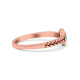 Petite Dainty Thumb Ring Round Statement Fashion Ring Oxidized 925 Sterling Silver