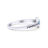 Petite Dainty Thumb Ring Round Statement Fashion Ring Oxidized 925 Sterling Silver
