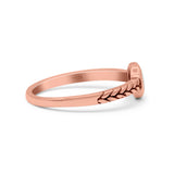 Petite Dainty Thumb Ring Round Statement Fashion Ring Oxidized 925 Sterling Silver