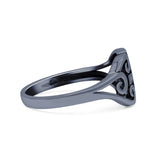 Cross Wedding Engagement Ring Lab Created Opal 925 Sterling Silver