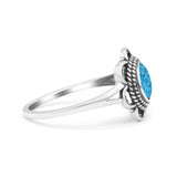 Flower Thumb Ring Round Statement Fashion Oxidized Band Solid 925 Sterling Silver