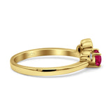 Marquise Art Deco Bridal Wedding Engagement Ring Simulated Cubic Zirconia 925 Sterling Silver