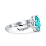 Marquise Art Deco Infinity Wedding Engagement Ring Simulated Cubic Zirconia 925 Sterling Silver