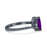 Marquise Art Deco Wave Wedding Engagement Ring Simulated Cubic Zirconia 925 Sterling Silver