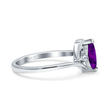 Marquise Art Deco Wave Wedding Engagement Ring Simulated Cubic Zirconia 925 Sterling Silver
