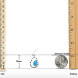 Drop Dangle Earrings Lab Created Opal 925 Sterling Silver (26mm)